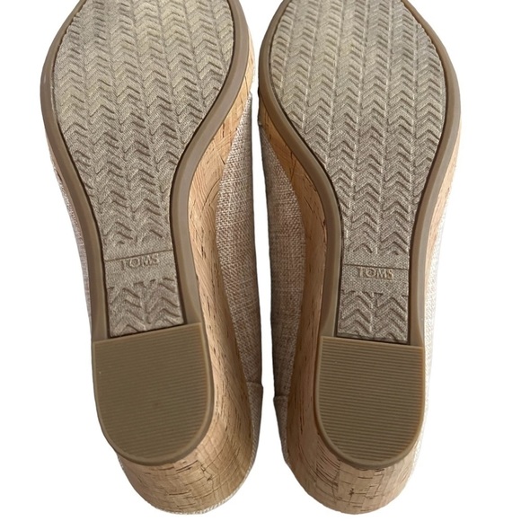 Tom’s Linen Wedge Pink - Picture 5 of 5